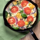 Fritatta in a pan