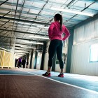 woman ready to run, exercise