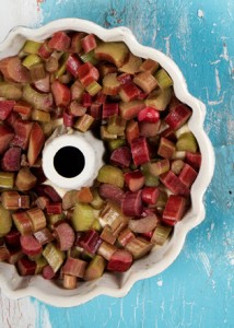 Lemon Rhubarb bundt cake