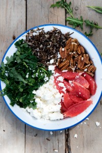 Wild Rice Salad with Feta and Grapefruit
