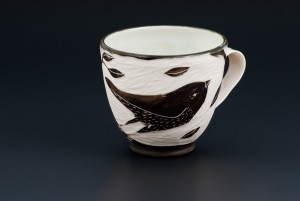 Hand-carved Porcelain Cup, by White Owl Ceramic Studio, $60.03 Etsy shop: Whiteowlporcelain