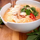 spicy thai curry noodle soup