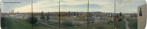 Looking west at Grandin Road intersection. 5 photos glued together.