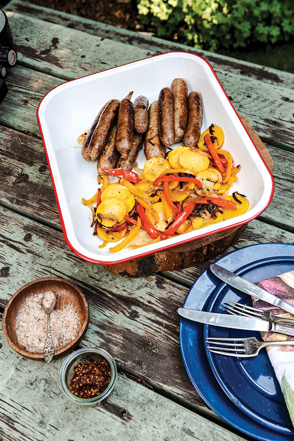 Sausages and Grilled Vegetables | T8N