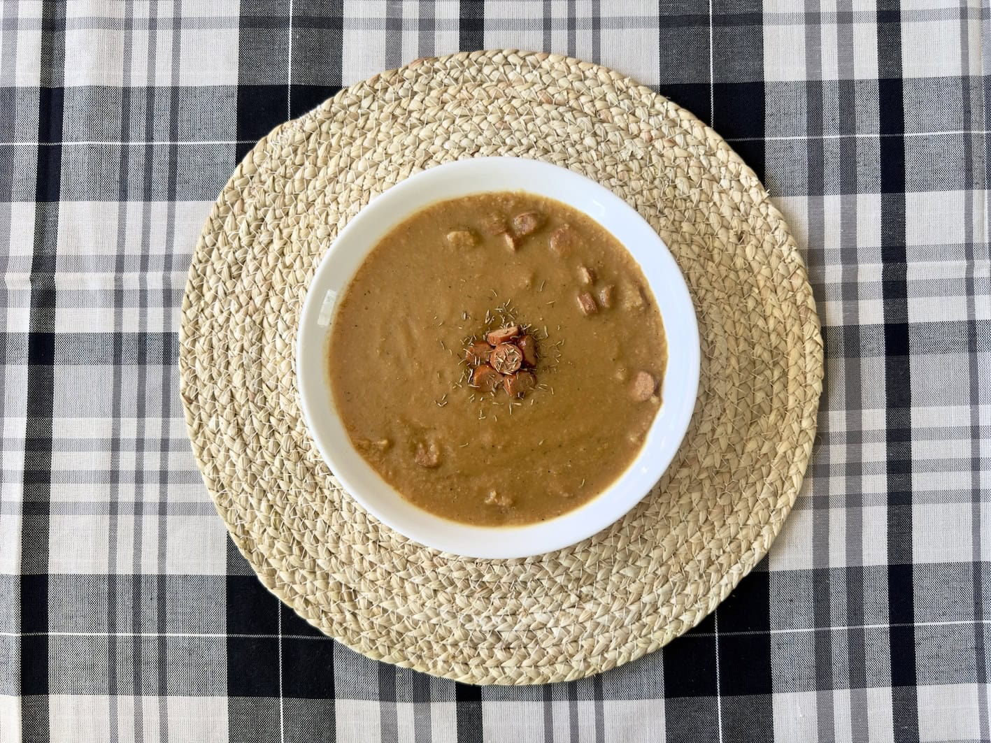 Yellow Split Pea Soup with Pepperoni | T8N